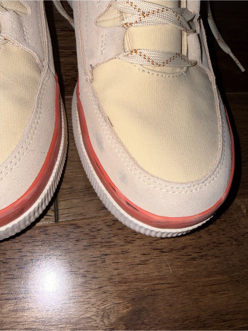 SOREL Kinetic Impact II Wonder Lace Women’s Size 10 Cream Orange Sneakers - Picture 3 of 8